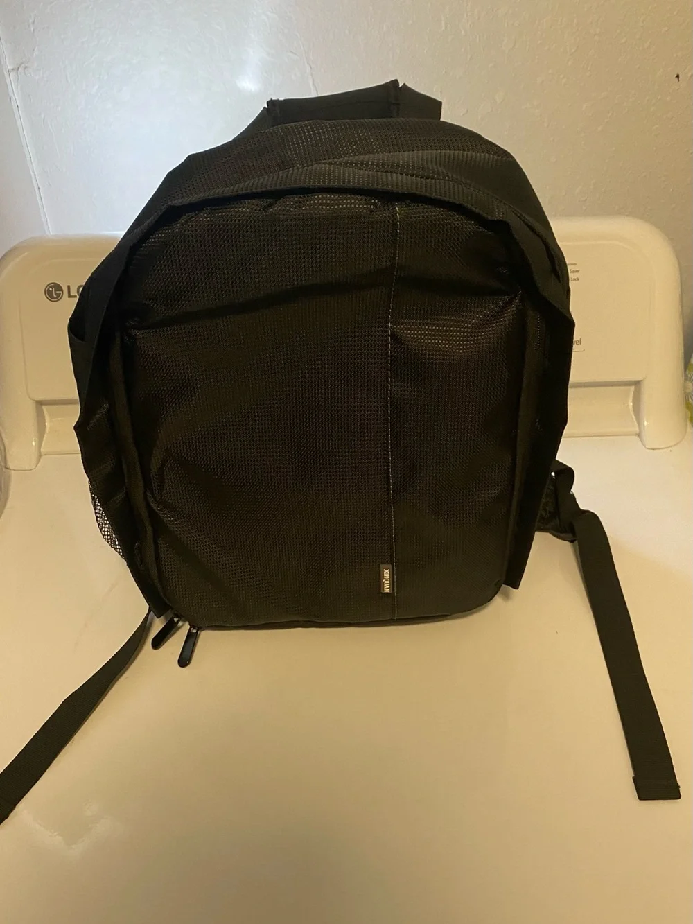 Black Men's camera Backpack